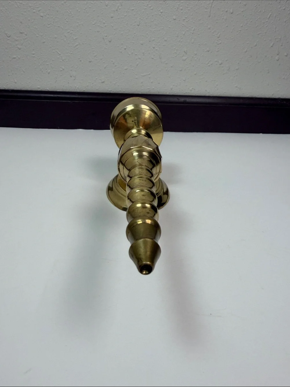 Vintage Solid Brass Wall Candle Sconce Traditional Shabby Chic Cottagecore